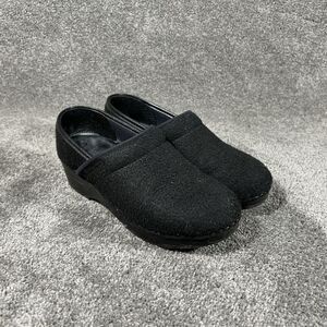 Dansko Wool Felt Clogs Black Wool Professional Women’s Sz 36 US 5.5-6